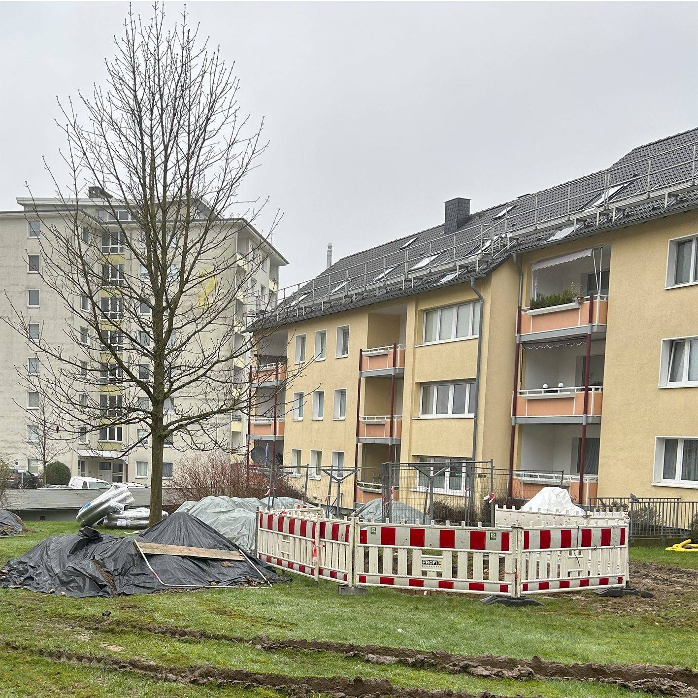TGA-Baustelle Mehrfamilienhaus